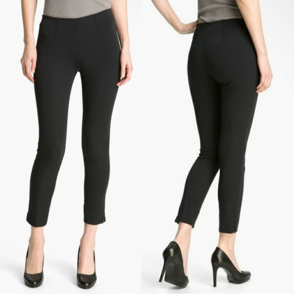 Theory Belisa 3 Continuous 2 Mid Rise Ankle Pants Size 8 Slim Straight Stretch